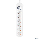 Сетевой фильтр Ippon BK-6-EU-1.8-16-W, 1.8м, белый
