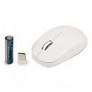 CBR CM 401c White, Мышь беспроводная, оптическая, 2,4 ГГц, 1000 dpi, 3 кнопки и колесо прокрутки, ABS-пластик, возможность нанесения логотипа, цвет бе