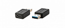 Переходник USB 3.0 вилка на USB 3.1 тип C розетку для передачи данных и зарядки мобильных устройств [99-97212001] Kramer Electronics [AD-USB3/AC]