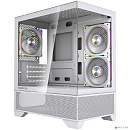 Powercase Корпус Vision Micro M4W, Tempered Glass, Type-C, 3x 120mm ARGB PWM Fan, белый, mATX (CVMM4W-A3)