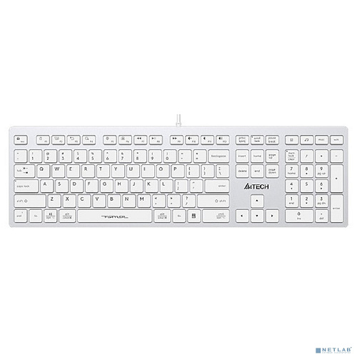 Клавиатура A4Tech Fstyler FX50 белый USB slim Multimedia (FX50 WHITE)