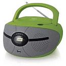 Аудиомагнитола BBK BX195U желтый 2Вт/CD/CDRW/MP3/FM(dig)/USB