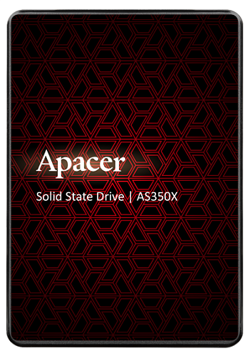 SSD APACER PANTHER AS350X 128Gb SATA 2.5" 7mm, R560/W540 Mb/s, 3D NAND, IOPS 38K/75K, MTBF 1,5M, 75TBW, Retail, 3 years (AP128GAS350XR-1)