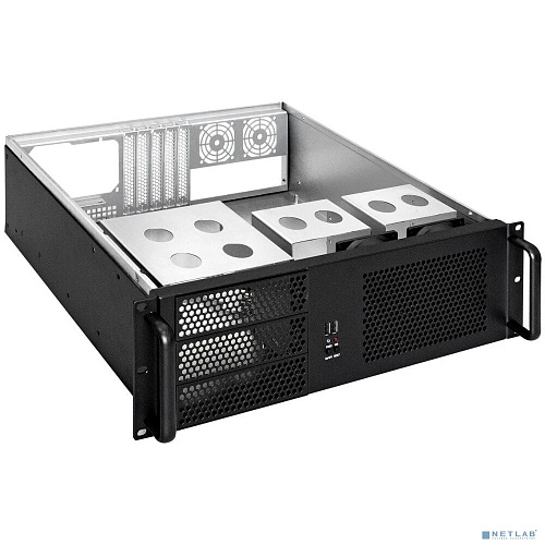 Exegate EX264270RUS Серверный корпус Exegate Pro 3U390-08 <RM 19", высота 3U, глубина 390, без БП, USB>