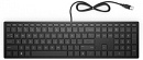 Клавиатура HP 300 RUSS черный USB slim