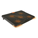 CROWN Подставка для ноутбука CMLS-133 (до 19" Размер 390*295*30 мм , кулеры: D110mm*1+ D85mm*4, оранжевая led подсветка, регулятор скорости, 3 уровн