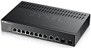 Коммутатор Zyxel Networks L2 Zyxel NebulaFlex Pro GS2220-10, rack 19", 8xGE, 2xCombo (SFP/RJ-45), бесшумный