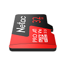 Netac P500 Extreme PRO 32GB MicroSDHC V10/A1/C10 up to 100MB/s, retail pack with SD Adapter