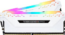 Память оперативная/ Corsair DDR4, 3600MHz 16GB 2x8GB DIMM, Unbuffered, 18-19-19-39, XMP 2.0, VENGEANCE RGB PRO White Heatspreader, RGB LED, 1.35V