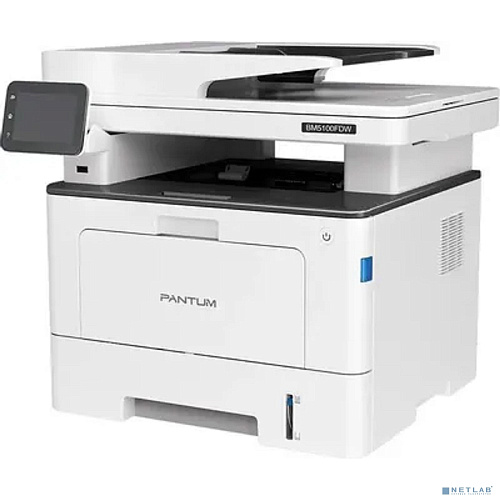 Pantum BM5100FDW МФУ лазерное ЧБ, A4, C/P/S, факс, дуплекс, 40стр/мин, 1200x1200 dpi, 512 MB RAM, ADF50, лоток 250 листов, USB, LAN, WiFi, старт.картр