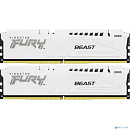Память оперативная/ Kingston 32GB 5200MT/s DDR5 CL40 DIMM (Kit of 2) FURY Beast White XMP
