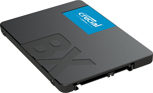 Твердотельный накопитель Crucial SSD BX500, 240GB, 2.5" 7mm, SATA3, 3D TLC, R/W 540/500MB/s, IOPs 84 000/90 000, TBW 80, DWPD 0.3 (3 года)