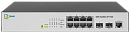 Коммутатор SNR Управляемый Web Smart POE уровня 2, 8 портов 10/100/1000BaseT, 2 порта 100/1000BaseX (SFP). POE 100W