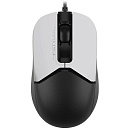 Мышь A4Tech Fstyler FM12 Panda белый/черный оптическая (1200dpi) USB (3but)