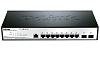 Коммутатор D-LINK Managed L2 Metro Ethernet Switch 8x1000Base-T, 2x1000Base-X SFP, Surge 6KV, CLI, RJ45 Console, RPS