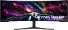 Монитор Samsung 57" Odyssey Neo G9 S57CG952NI черный VA LED 32:9 HDMI полуматовая HAS Piv 420cd 178гр/178гр 7680x2160 240Hz FreeSync Premium Pro DP Du