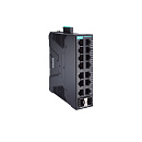 Конфигурируемый Ethernet-коммутатор с 14 портами 10/100BaseT(X), 2 портами 100/1000BaseSFP, с расширенным диапазоном температур от -40 до 75⁰C, источн