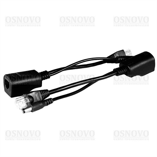 Пассивный PoE-инжектор/PoE-сплиттер OSNOVO PPK-11 Пассивный комплект (инжектор + сплиттер) для передачи PoE по кабелю Cat 5e. Предназначен для питания