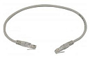 Патч-корд cat.5E stranded molded 0.5м серый RJ-45 (m)-RJ-45 (m)