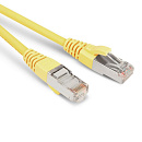 Кабельная сборка Hyperline PC-LPM-STP-RJ45-RJ45-C5e-1M-LSZH-YL Патч-корд F/UTP, экранированный, Cat.5е (100% Fluke Component Tested), LSZH, 1м, желтый