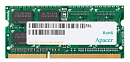 Оперативная память Apacer DDR3 4GB 1600MHz SO-DIMM (PC3-12800) CL11 1.5V (Retail) 512*8 3 years (AS04GFA60CATBGC/DS.04G2K.KAM)