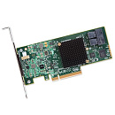 HBA-адаптер Broadcom LSI SAS 9300-8I SGL (LSI00344 / H5-25573-00) PCIe 3.0 x8 LP, SAS/SATA 12G HBA, 8port(2*int SFF8643), 3008 IOC, {5} (007080)