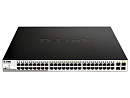 Коммутатор D-Link PROJ Настраиваемый L2 PoE-коммутатор, 48x1000Base-T PoE, 4х1000Base-X SFP, PoE-бюджет 740 Вт, упрощенный интерфейс CLI