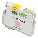 Картридж струйный Cactus CS-EPT0806 T0806 светло-пурпурный (11.4мл) для Epson Stylus Photo P50/PX650/PX660/PX700/PX700W/PX710/PX710W/PX720/PX720WD/PX8