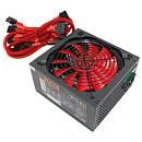 Кабель GINZZU PC500 14CM(Red) 80+ black,APFC,24+4p,2 PCI-E(6+2), 5*SATA, 4*IDE,оплетка, питания,цветная коробка
