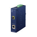 медиа конвертер/ PLANET IGUP-805AT Industrial 1-Port 100/1000X SFP to 1-Port 10/100/1000T 802.3bt PoE++ Media Converter (802.3bt Type-4, PoH, Legacy,