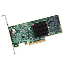 HBA-адаптер Broadcom 9300-8I SGL (LSI00344 / H5-25573-00 / H5-25573-00G) PCIe 3.0 x8 LP, SAS/SATA 12G HBA, 8port(2*int SFF8643), 3008 IOC, {5} (007080