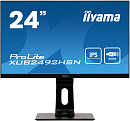 23,8" Iiyama ProLite XUB2492HSN-B1 1920x1080@75Гц IPS LED 16:9 4ms VGA HDMI DP 2*USB3.0 USB C dock 80M:1 1000:1 178/178 250cd HAS Pivot Tilt Swivel Sp