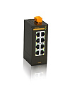 Неуправляемый коммутатор c 8 портами 10/100Base-T(X) (разъем RJ45), два входа питания 18-30 В перем. или 12-48 В пост., рабочая температура от -10 до