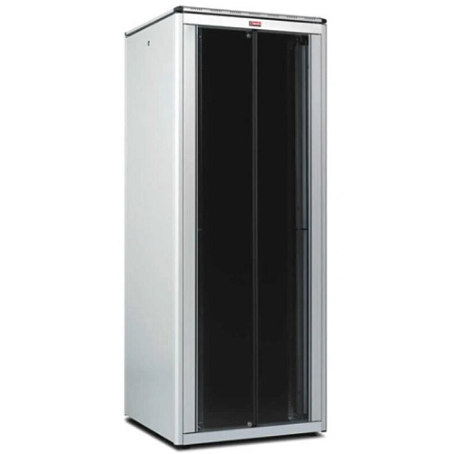 42U 19'' шкаф серии DYNAmic Ш=800мм Г=800мм/передняя стеклянная двустворчатая дверь, задняя сплошная металл.дверь, ножки, RAL7035/ 42U 19'' Lande