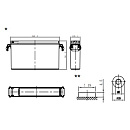 F.ETALON Аккумулятор FTE 12-150 (12 В 150 Ач,Резьба под болт М8)