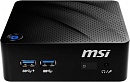 Неттоп MSI Cubi N 8GL-037RU slim Cel N4000 (1.1)/4Gb/SSD256Gb/UHDG 600/Windows 10/GbitEth/WiFi/BT/40W/черный