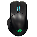 Мышь ASUS ROG CHAKRAM X ORIGIN, 123g, 2.4GHz RF, Bluetooth 5.2, 36K DPI sensor, 11 programmable buttons, Black