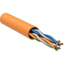 ITK LC1-C5E04-127 Кабель связи витая пара U/UTP, кат.5E 4x2 x 24AWG solid, LSZH, 305м, оранжевый