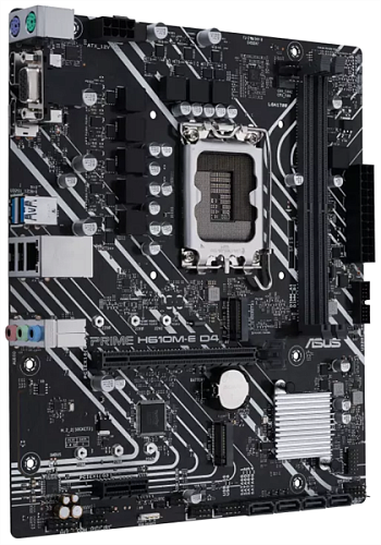 ASUS PRIME H610M-E D4, LGA1700, H610, 2*DDR4, 4*SATA, 2*M.2, 2*USB 3.2, 2*USB 2.0, 1*PCIx16, 1*PCIx1, HDMI+DP+D-Sub, mATX; 90MB19N0-M0EAY0