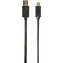 Filum Кабель USB 3.0, 0.5 м., черный, 3A, разъемы: USB A male- USB Type С male, пакет. [FL-C-U3-AM-CM-0.5M] (894177)