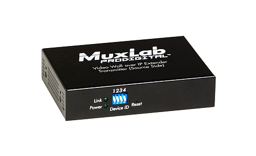 Передатчик-энкодер [500754-TX] MuxLab 500754-TX HDMI / RS232 over IP с PoE, сжатие MJPEG, с функцией видеостены MuxLab 500754-RX