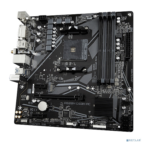 Материнская плата Gigabyte A520M DS3H AC, RTL