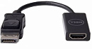 Адаптер видео Dell 492-BBXU DisplayPort (m)/HDMI (f) 0.2м. черный