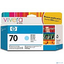 HP C9390A Картридж №70, Light Cyan {DJ Z2100/Z3100, Light Cyan (130 ml)}