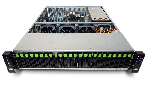сервер utinet rikor 2u server rp6224 nocpu(2)2nd genscalable/noheatsink/tdp 205w/ no dimm(16)/hdd(26)sff+opt.(2)sff / 2x1gbe/7xhhhl/ 1xm.2 pci-e x4, 1xm.2 sata /2x8