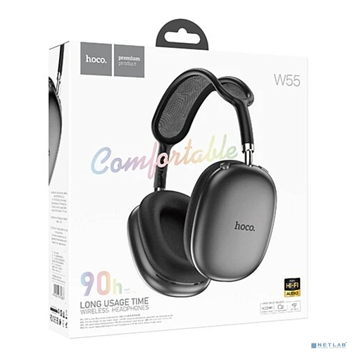 Hoco W55/ Гарнитура BT, серый космос
