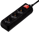 Сетевой удлинитель Hama 00121912 1.4м (3 розетки) черный