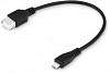 Кабель OTG Buro USB (m)-micro USB (m) 0.2м черный