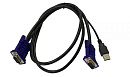 Кабель/ DKVM-CU KVM Cable with VGA and USB connectors for DKVM-4U, 1.8m
