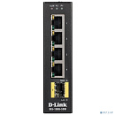 D-Link DIS-100G-5SW/A1A Промышленный неуправляемый коммутатор с 4 портами 10/100/1000Base-T, 1 портом 1000Base-X SFP, функцией энергосбережения и подд